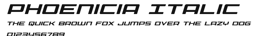 Phoenicia Italic Preview