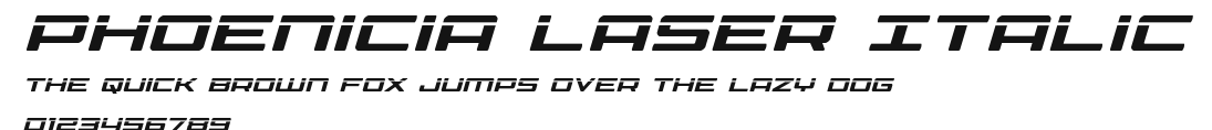 Phoenicia Laser Italic Preview
