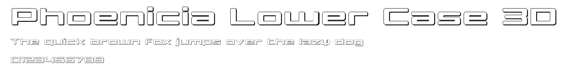 Phoenicia Lower Case 3D Preview