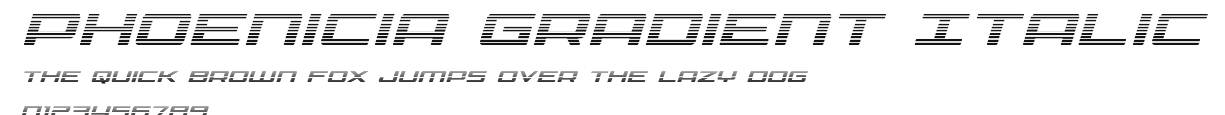 Phoenicia Gradient Italic Preview