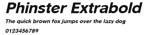 Phinster Extrabold Preview