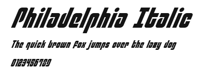 Philadelphia Italic Preview
