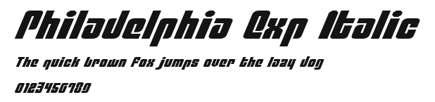Philadelphia Exp Italic Preview