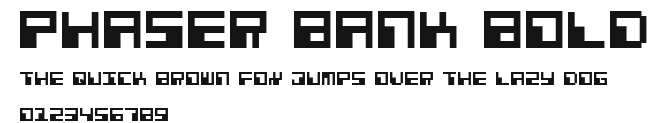 Phaser Bank Bold Preview