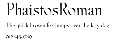 PhaistosRoman Preview