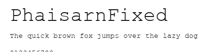 PhaisarnFixed Preview