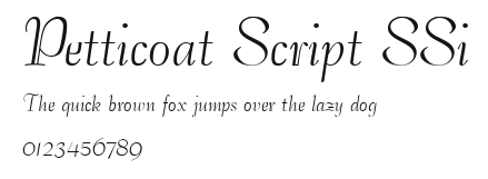 Petticoat Script SSi Preview