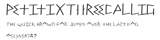 PetitixThreeCallig Preview