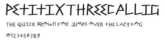 PetitixThreeCallig Preview