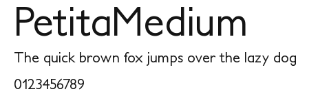 PetitaMedium Preview