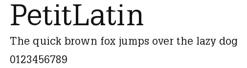 PetitLatin Preview