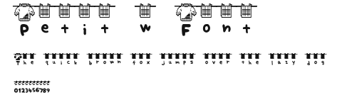 Petit-w Font Preview