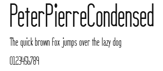PeterPierreCondensed Preview