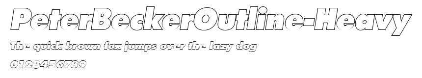 PeterBeckerOutline-Heavy Preview