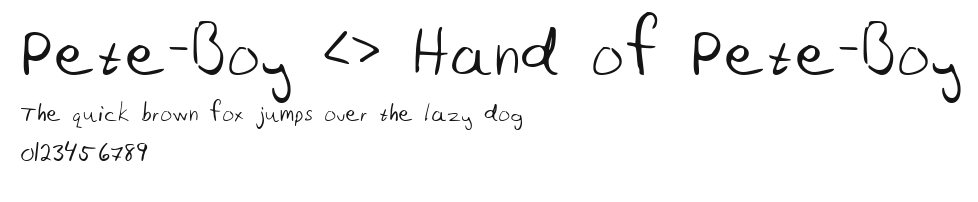 Pete-Boy <> Hand of Pete-Boy Preview