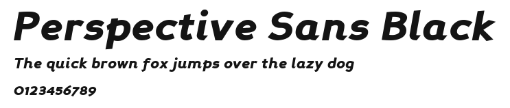 Perspective Sans Black Preview