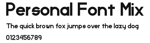 Personal Font Mix Preview