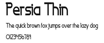 Persia Thin Preview