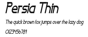 Persia Thin Preview