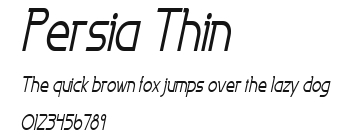 Persia Thin Preview