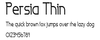 Persia Thin Preview