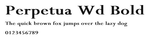 Perpetua Wd Bold Preview