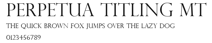 Perpetua Titling MT Preview
