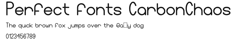 Perfect fonts CarbonChaos Preview