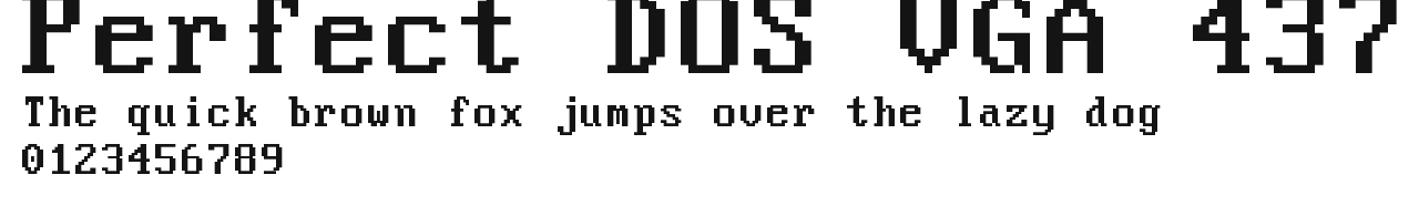 Perfect DOS VGA 437 Preview