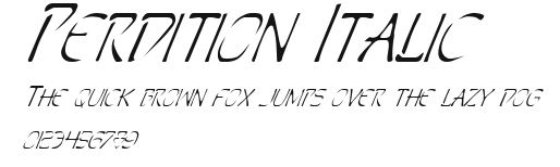 Perdition Italic Preview