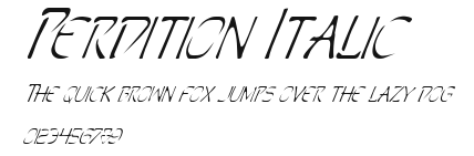 Perdition Italic Preview