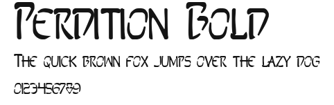 Perdition Bold Preview