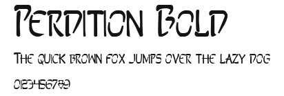 Perdition Bold Preview