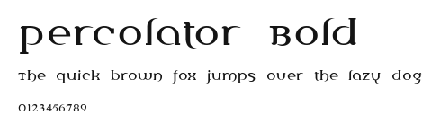 Percolator Bold Preview