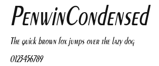 PenwinCondensed Preview