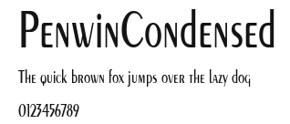 PenwinCondensed Preview