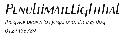 PenultimateLightItal Preview