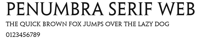Penumbra Serif Web Preview