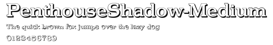 PenthouseShadow-Medium Preview