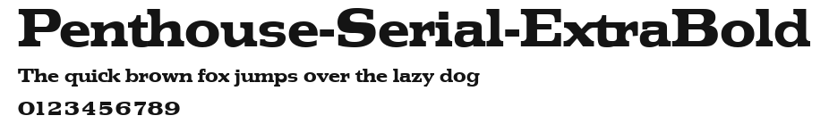 Penthouse-Serial-ExtraBold Preview