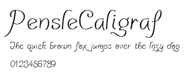 PensleCaligraf Preview