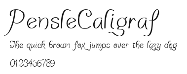 PensleCaligraf Preview