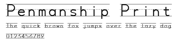 Penmanship Print Preview