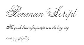 Penman Script Preview