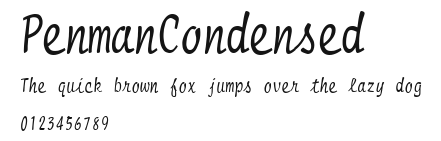 PenmanCondensed Preview