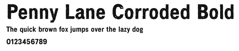 Penny Lane Corroded Bold Preview