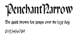 PenchantNarrow Preview