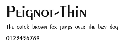 Peignot-Thin Preview