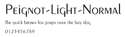 Peignot-Light-Normal Preview