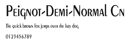 Peignot-Demi-Normal Cn Preview